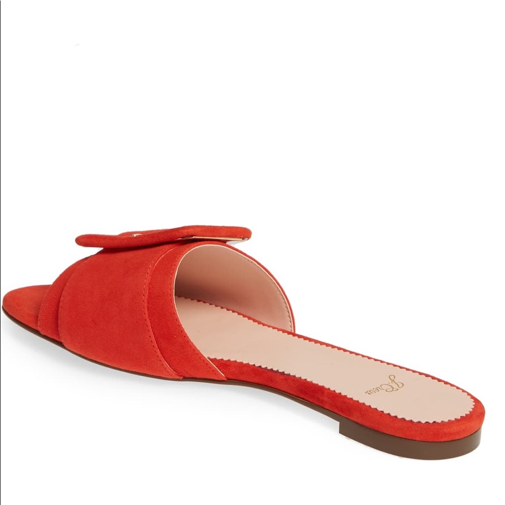 J. Crew Cora Buckle Slide Sandal - Bright Cerise - Picture 5 of 6